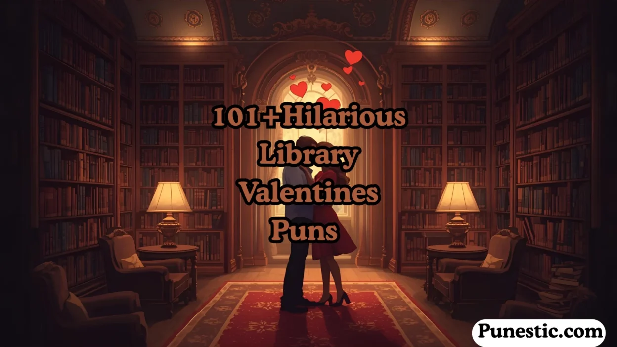 library valentines puns