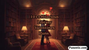 library valentines puns