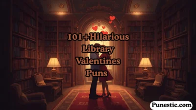 library valentines puns
