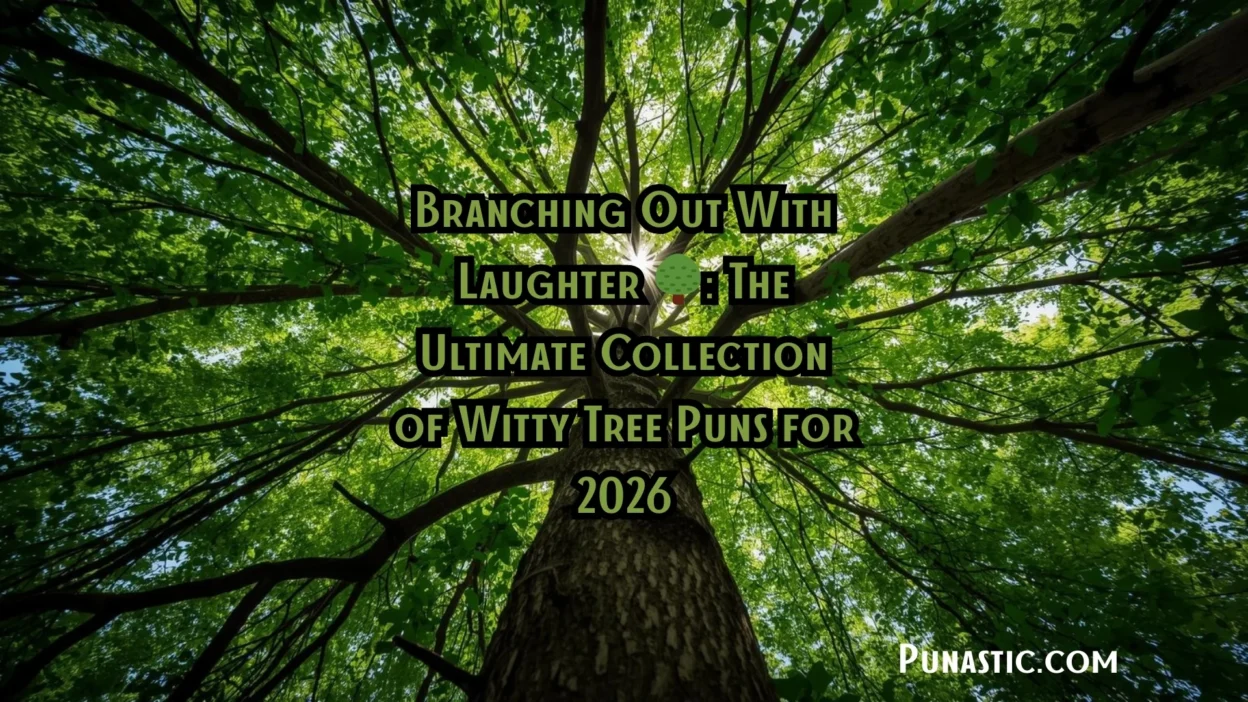 Branching Out With Laughter 🌳: The Ultimate Collection of Witty Tree Puns for 2026